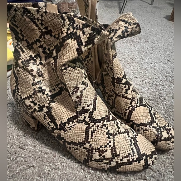 Snakeskin Ankle Boots - Picture 10 of 11